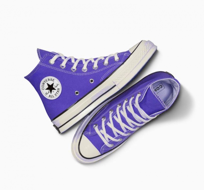 Blue Converse Chuck 70 Canvas Men's High Tops | NZ KLNMO6201