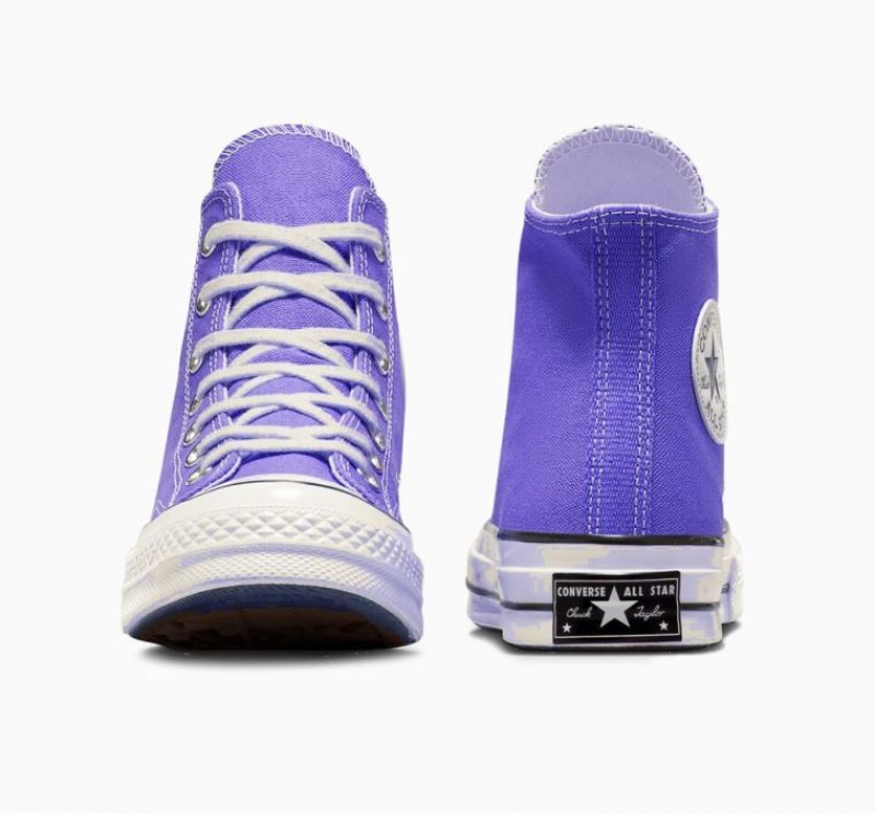 Blue Converse Chuck 70 Canvas Women's High Tops | NZ USTWA0731