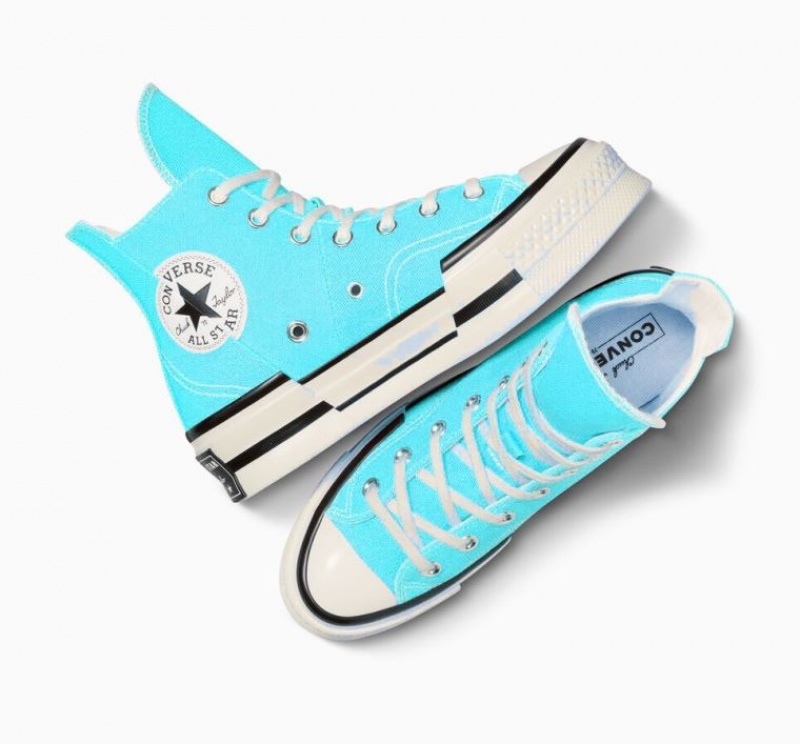 Blue Converse Chuck 70 Plus Women's High Tops | NZ ZHXMF9126