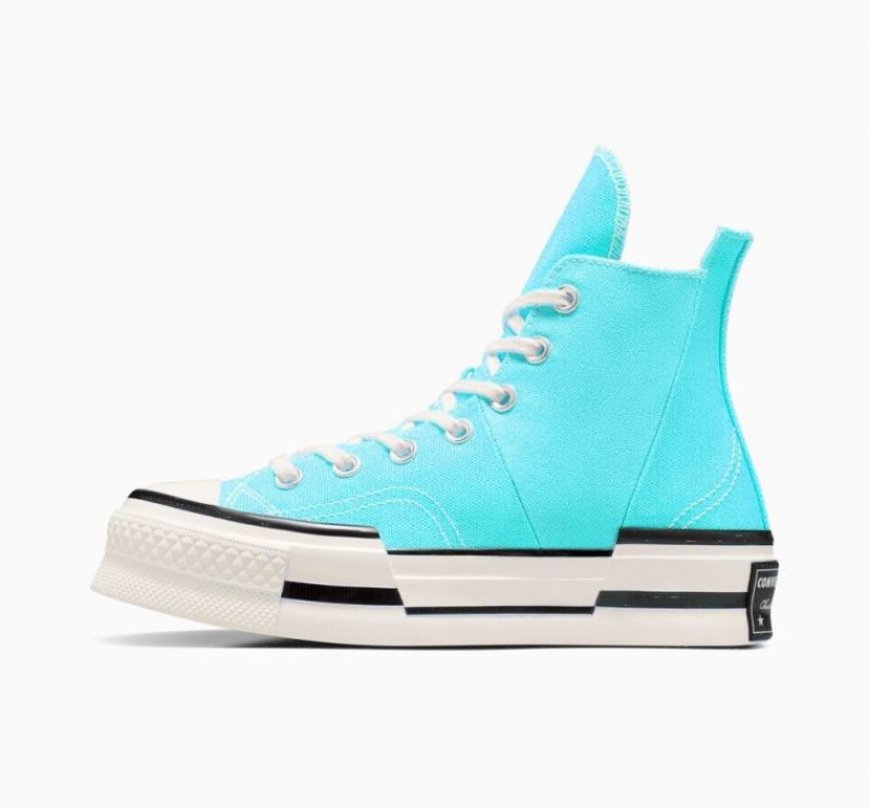 Blue Converse Chuck 70 Plus Women's High Tops | NZ ZHXMF9126