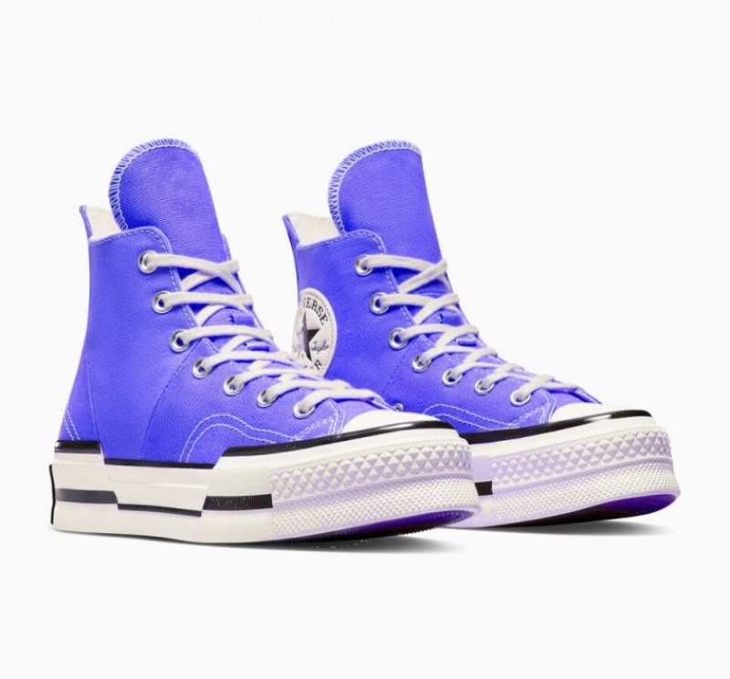 Blue Converse Chuck 70 Plus Women's High Tops | NZ OERYF1634