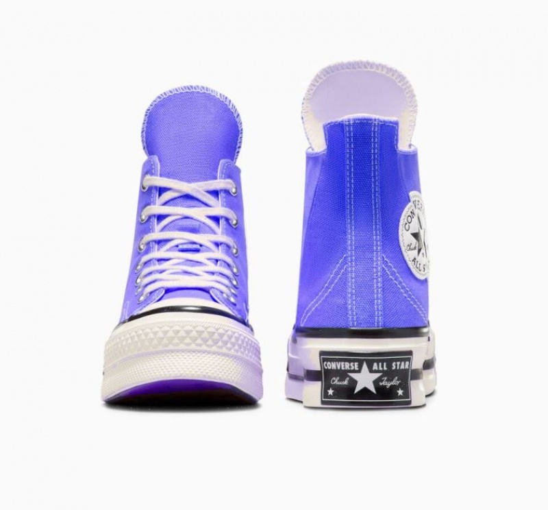 Blue Converse Chuck 70 Plus Women's High Tops | NZ OERYF1634