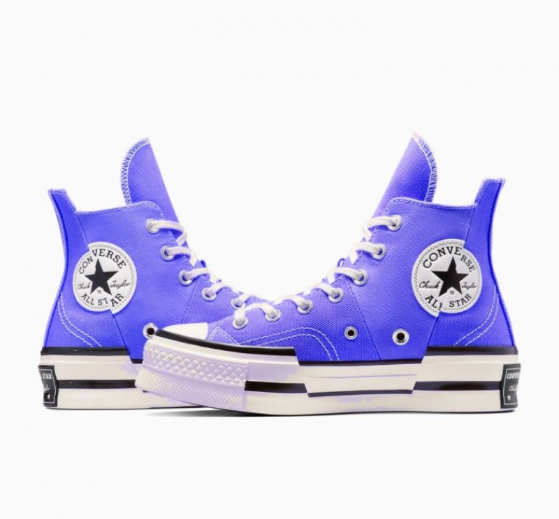 Blue Converse Chuck 70 Plus Women's High Tops | NZ OERYF1634