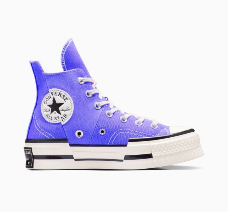 Blue Converse Chuck 70 Plus Women\'s High Tops | NZ OERYF1634