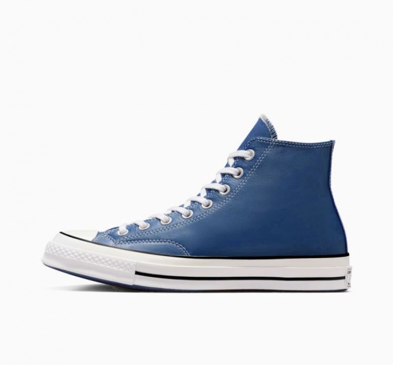 Blue Converse Chuck 70 Surplus Leather Women's High Tops | NZ KGMNR0423