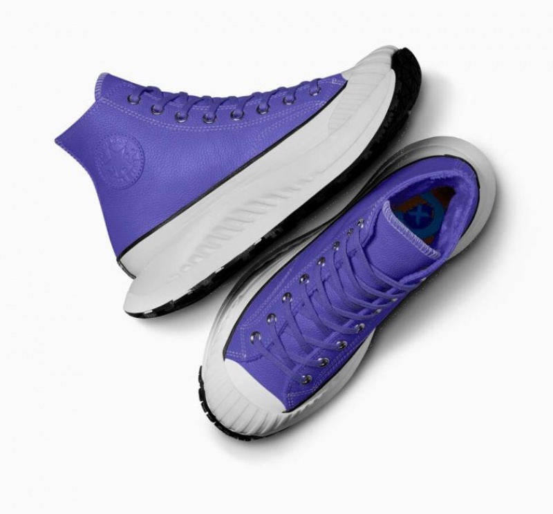 Blue Converse Chuck Taylor 70 At-cx Leather Men's High Tops | NZ UDHQF0435