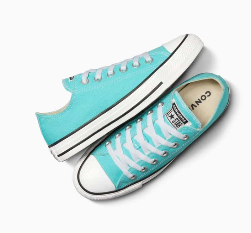 Blue Converse Chuck Taylor All Star Men's Low Tops | NZ MJBGQ5629