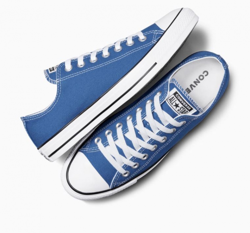 Blue Converse Chuck Taylor All Star Men's Low Tops | NZ CPWBF9762