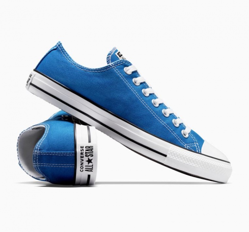 Blue Converse Chuck Taylor All Star Men's Low Tops | NZ CPWBF9762