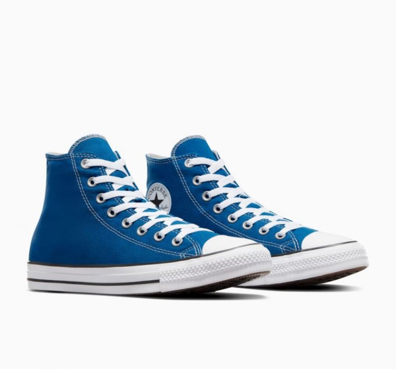 Blue Converse Chuck Taylor All Star Men's High Tops | NZ MBQSN3802