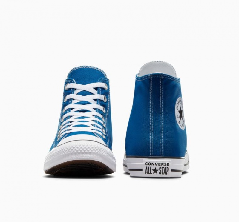 Blue Converse Chuck Taylor All Star Men's High Tops | NZ MBQSN3802