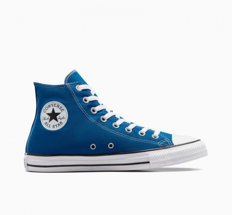 Blue Converse Chuck Taylor All Star Men\'s High Tops | NZ MBQSN3802