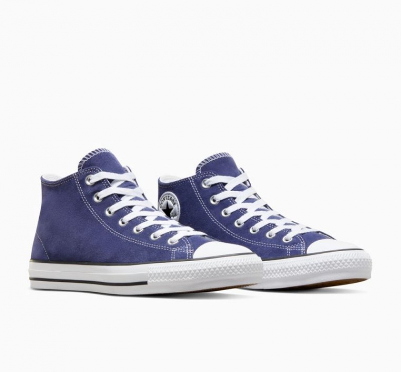 Blue Converse Chuck Taylor All Star Pro Suede Women's Skate Shoes | NZ DRJAP7105