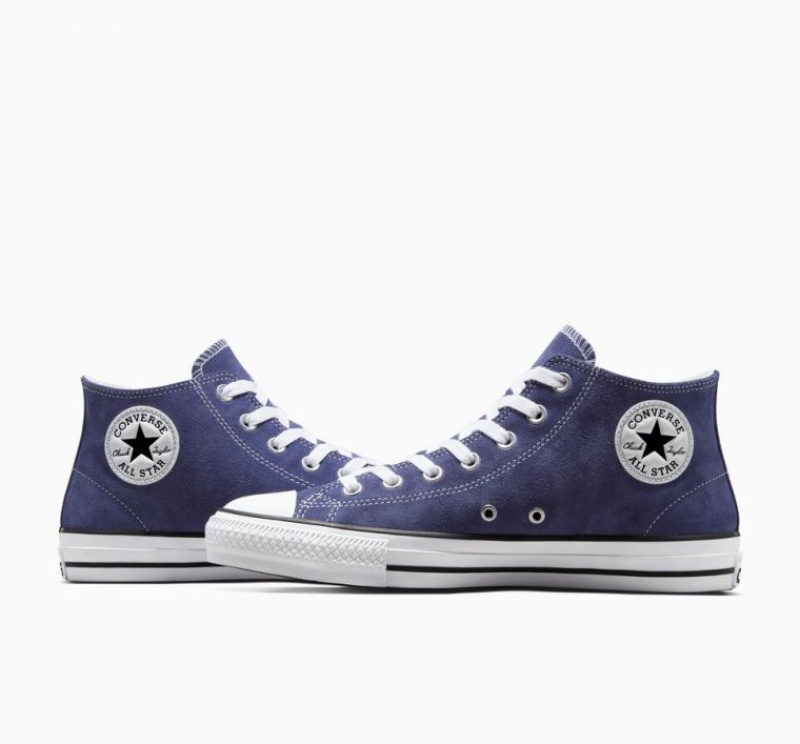 Blue Converse Chuck Taylor All Star Pro Suede Women's Skate Shoes | NZ DRJAP7105