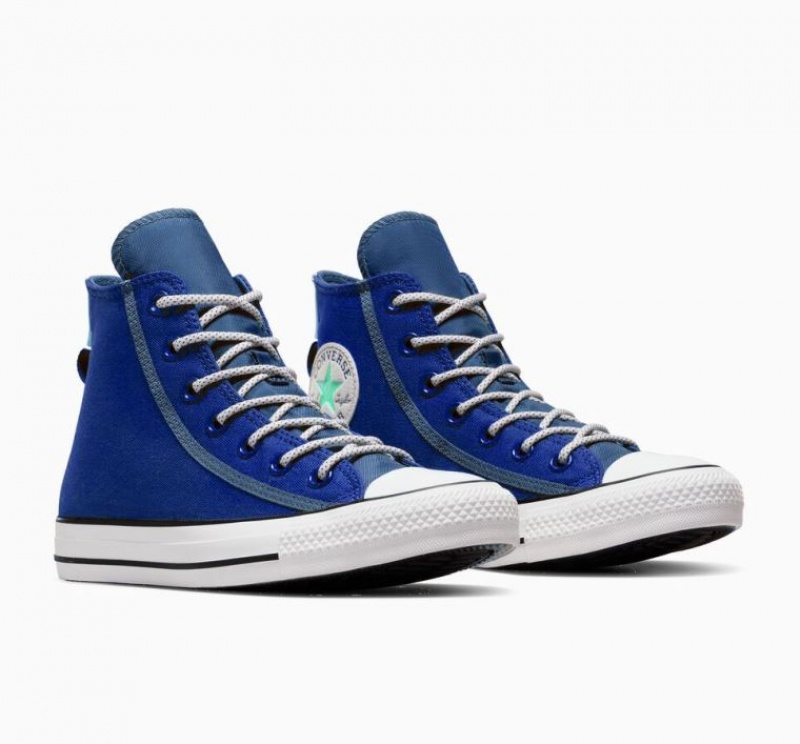 Blue Converse Chuck Taylor All Star Utility Twist Women's High Tops | NZ EXNAQ7810