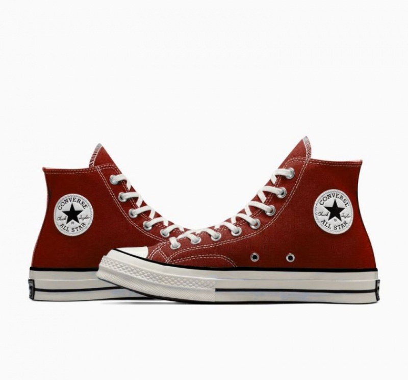 Brown Converse Chuck 70 Canvas Men's High Tops | NZ NXFDG4513