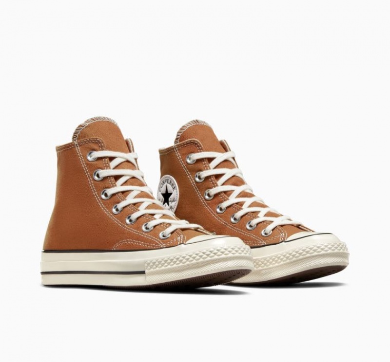 Brown Converse Chuck 70 Canvas Men's High Tops | NZ USMGY8641