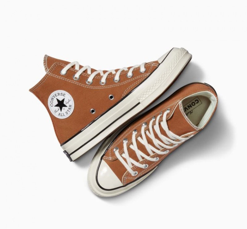 Brown Converse Chuck 70 Canvas Men's High Tops | NZ USMGY8641