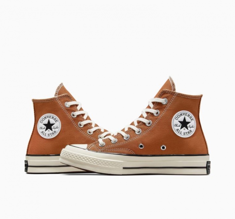 Brown Converse Chuck 70 Canvas Men's High Tops | NZ USMGY8641