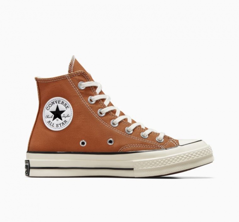 Brown Converse Chuck 70 Canvas Men\'s High Tops | NZ USMGY8641