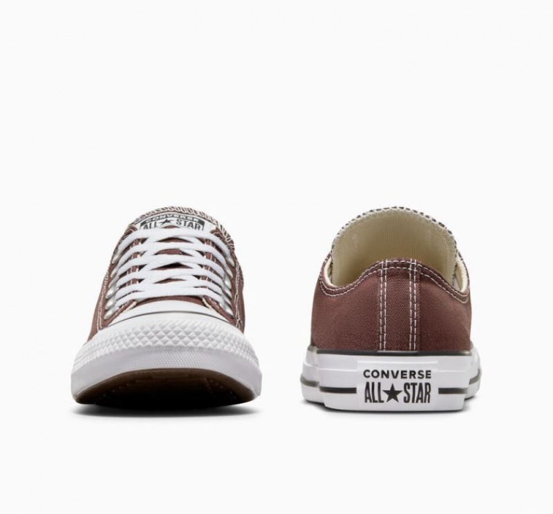 Brown Converse Chuck Taylor All Star Seasonal Color Men's Low Tops | NZ FOWTM5402