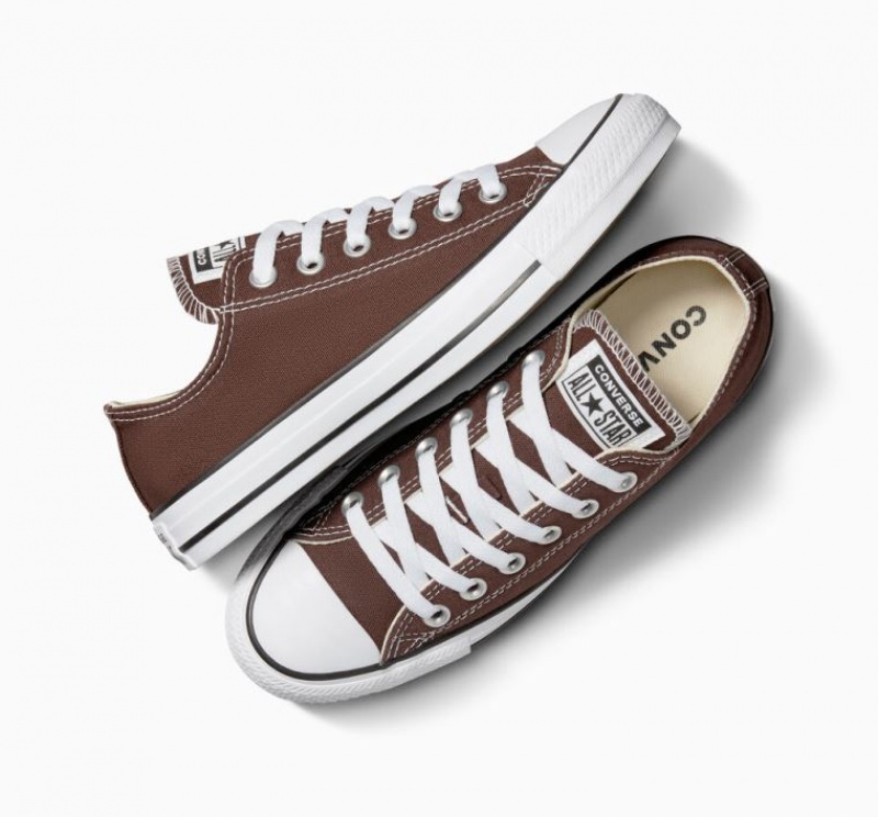 Brown Converse Chuck Taylor All Star Seasonal Color Men's Low Tops | NZ FOWTM5402