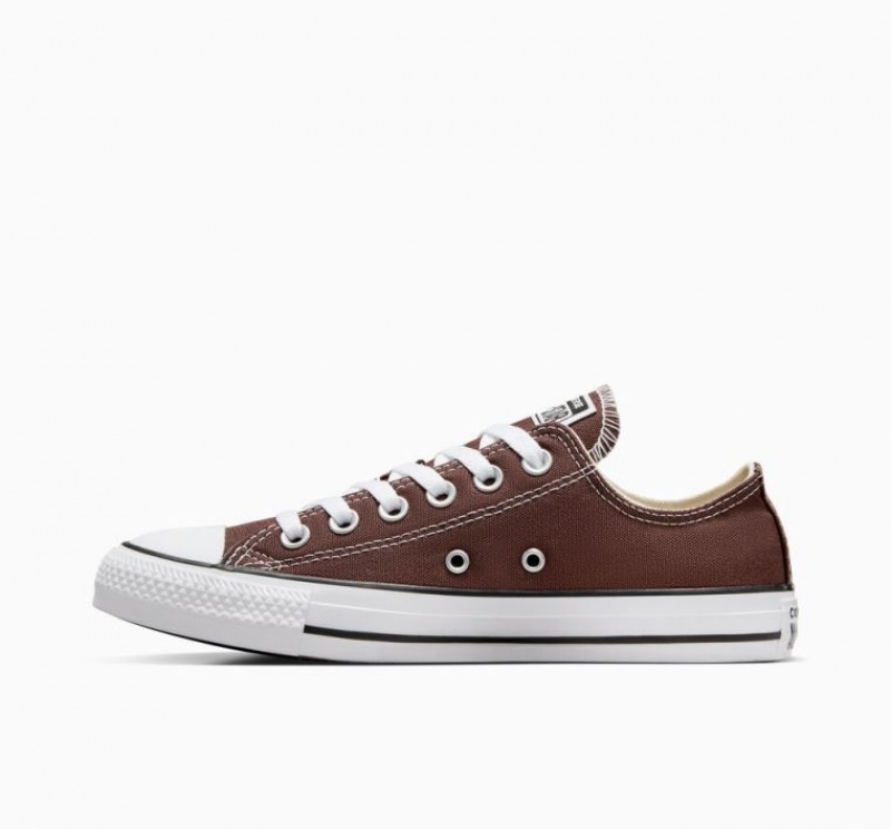 Brown Converse Chuck Taylor All Star Seasonal Color Men's Low Tops | NZ FOWTM5402