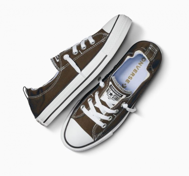 Brown Converse Chuck Taylor All Star Shoreline Slip Women's Low Tops | NZ DENGV6478