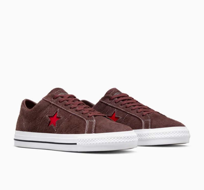 Brown Converse One Star Pro Women's Skate Shoes | NZ LBRCU9062