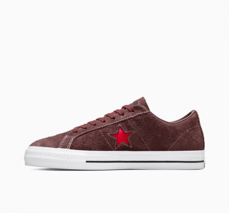 Brown Converse One Star Pro Women's Skate Shoes | NZ LBRCU9062