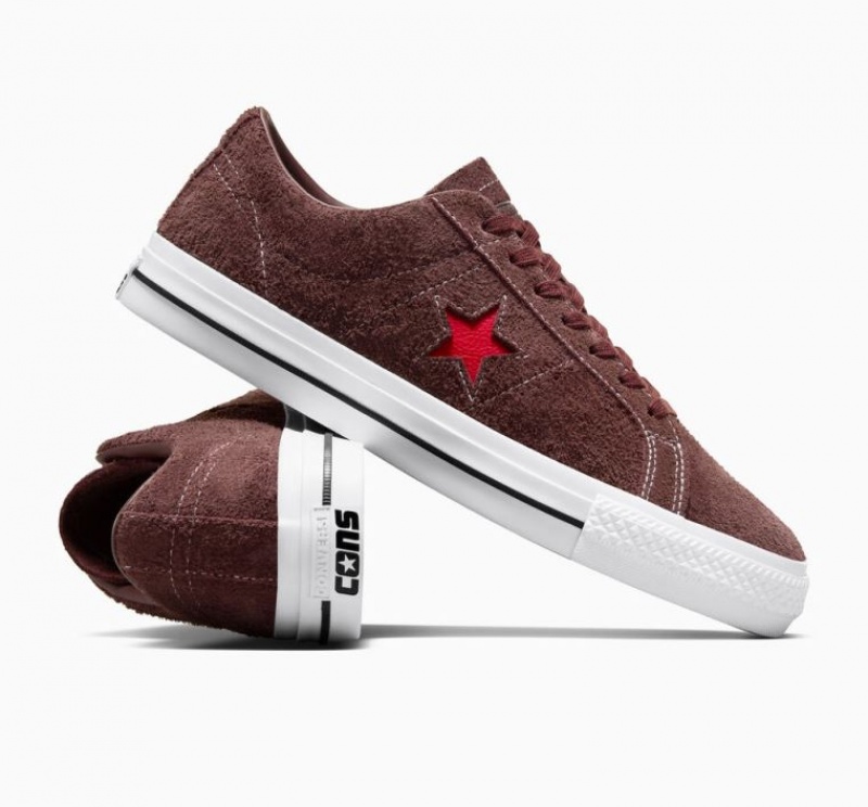 Brown Converse One Star Pro Women's Skate Shoes | NZ LBRCU9062