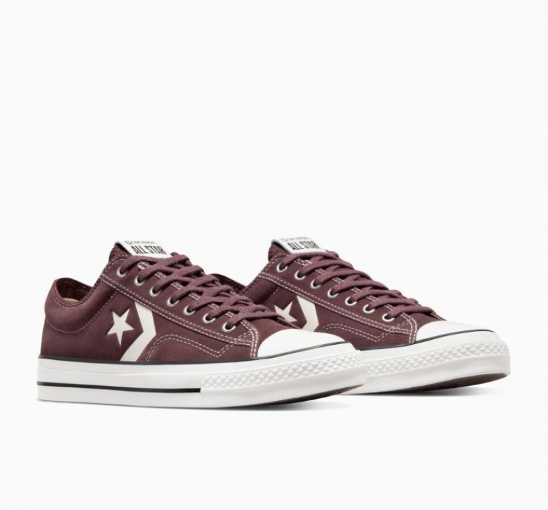 Brown Converse Star Player 76 Suede Men's Low Tops | NZ MTRWB7438