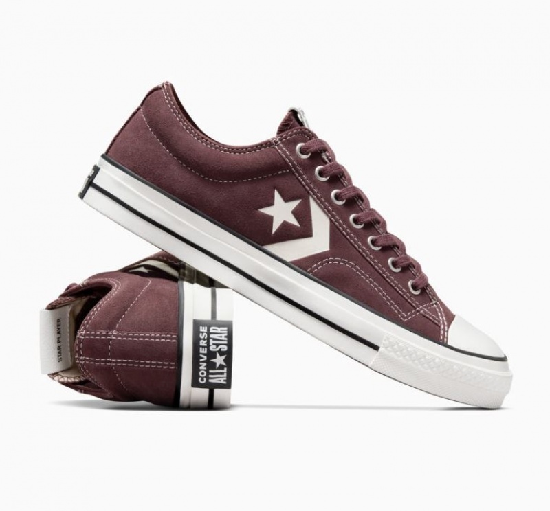 Brown Converse Star Player 76 Suede Men's Low Tops | NZ MTRWB7438