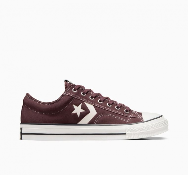 Brown Converse Star Player 76 Suede Men\'s Low Tops | NZ MTRWB7438