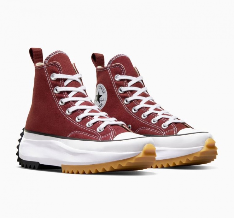 Burgundy Converse Run Star Hike Women's Platform Sneakers | NZ IKYZA6375