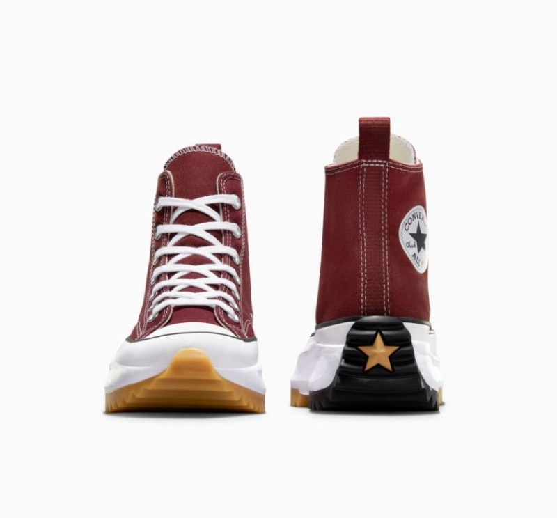 Burgundy Converse Run Star Hike Women's Platform Sneakers | NZ IKYZA6375