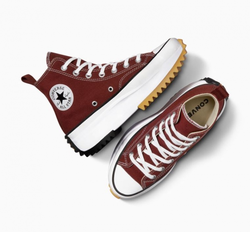 Burgundy Converse Run Star Hike Women's Platform Sneakers | NZ IKYZA6375