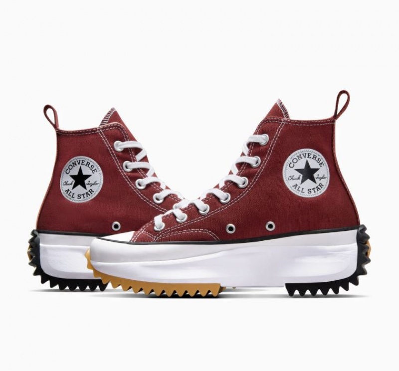 Burgundy Converse Run Star Hike Women's Platform Sneakers | NZ IKYZA6375