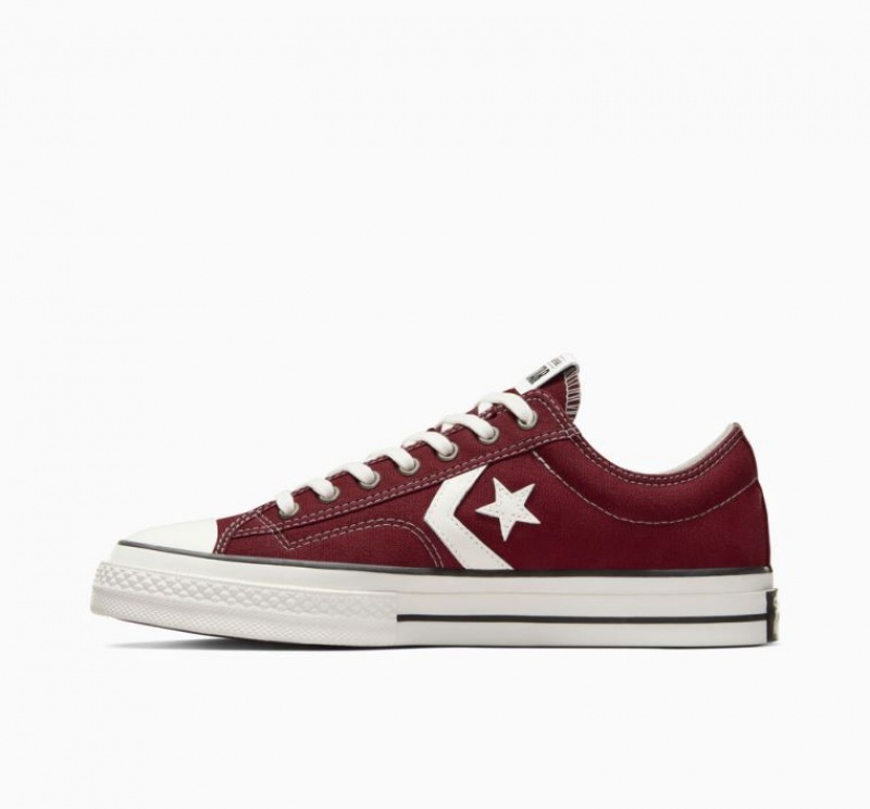 Burgundy Converse Star Player 76 Men's Low Tops | NZ MDHVS7586