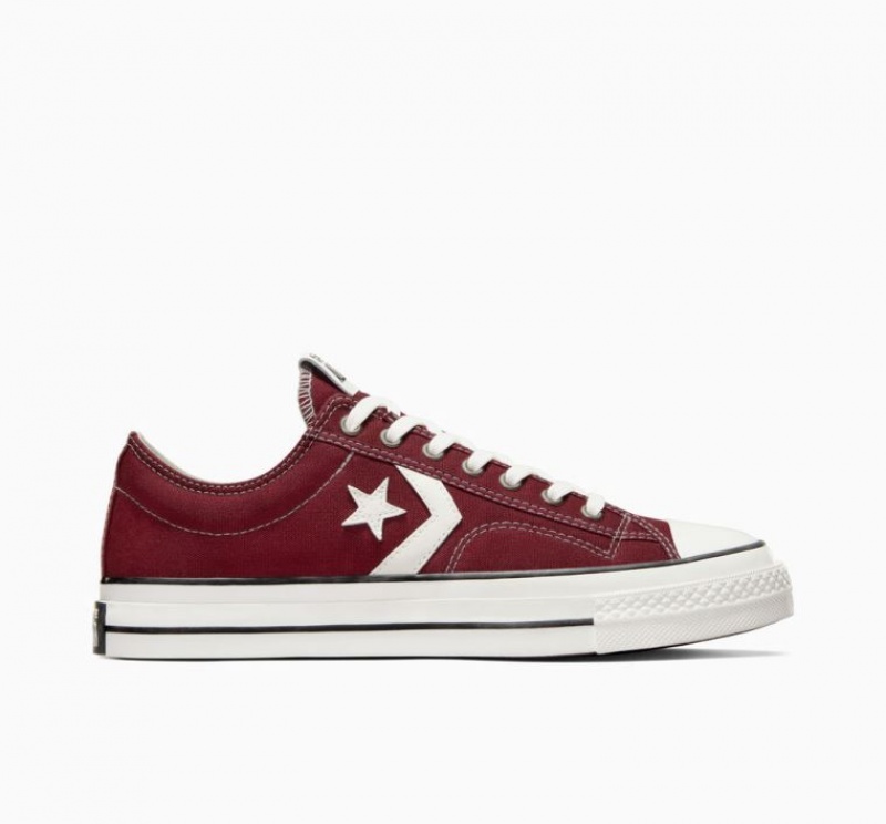 Burgundy Converse Star Player 76 Men\'s Low Tops | NZ MDHVS7586