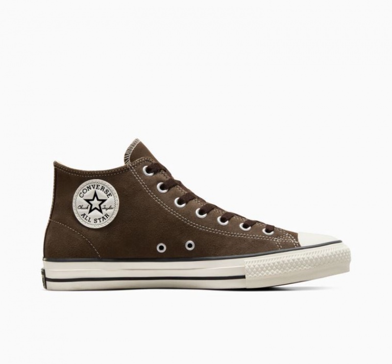 Dark Brown Converse Cons Chuck Taylor All Star Pro Classic Suede Men\'s Skate Shoes | NZ ADOPV8645