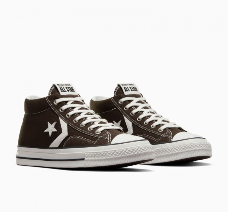 Dark Brown Converse Star Player 76 Men's Sneakers | NZ LPWKT8437