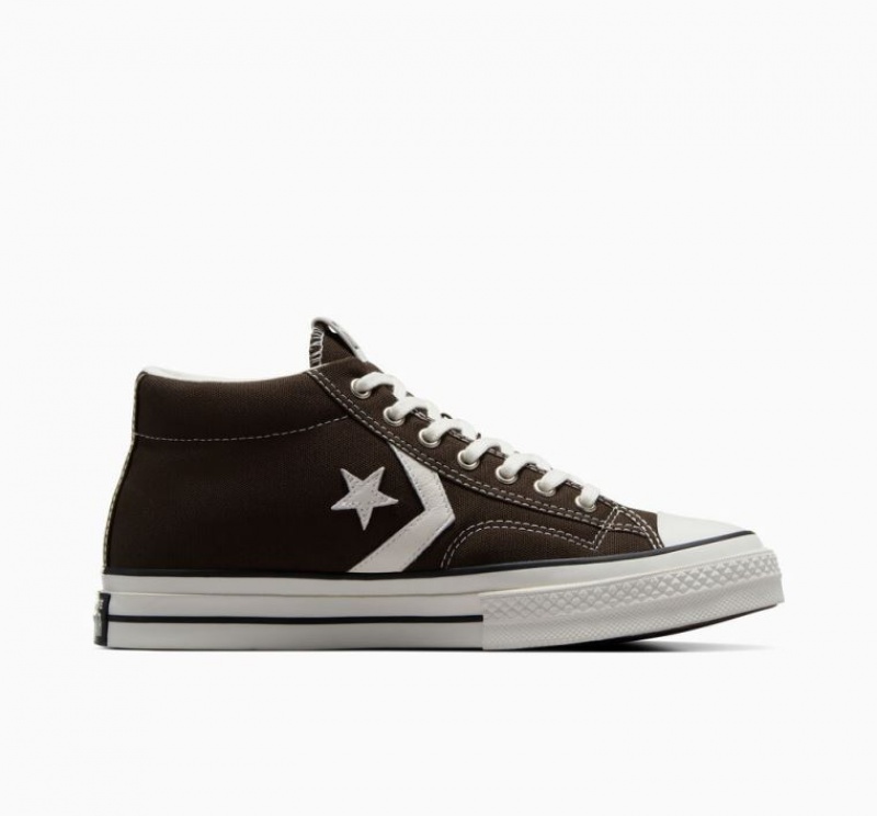 Dark Brown Converse Star Player 76 Men\'s Sneakers | NZ LPWKT8437