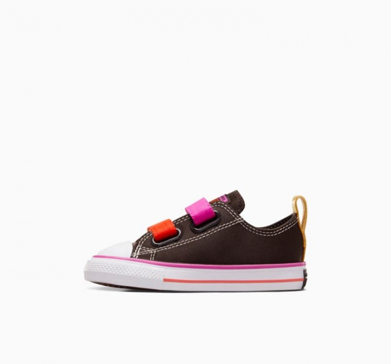 Dark Brown Converse X Wonka Chuck Taylor All Star Easy On Kids' Low Tops | NZ ACDXZ2084