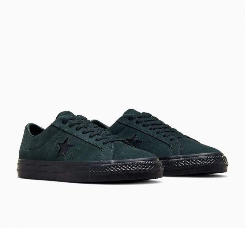 Dark Green Converse One Star Pro Women's Skate Shoes | NZ ANYCI2593