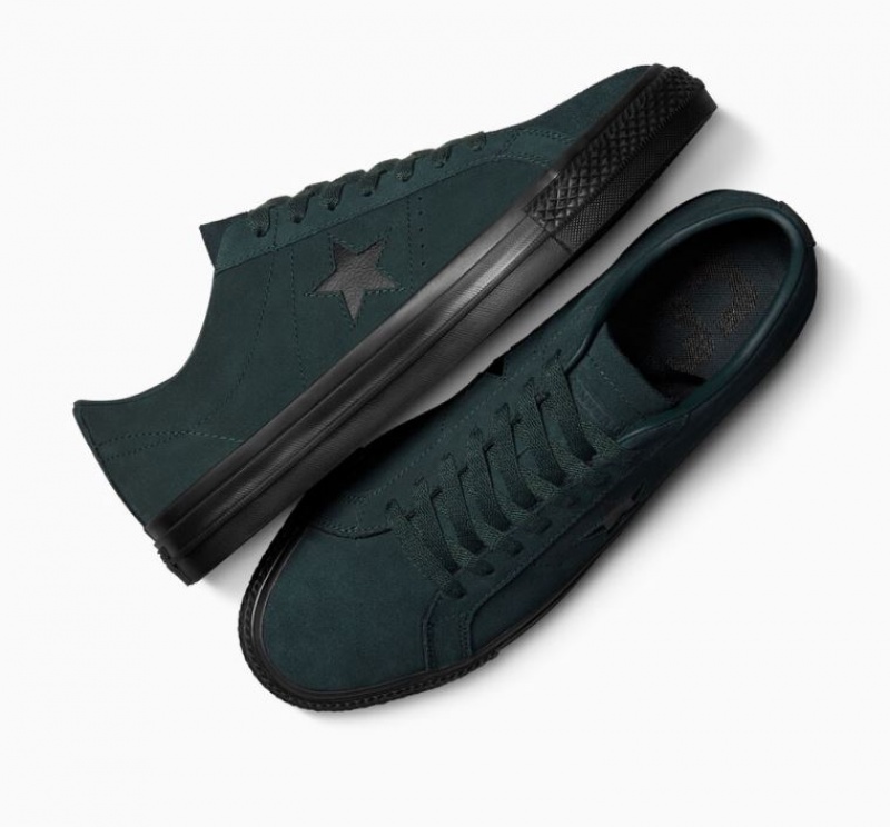 Dark Green Converse One Star Pro Women's Skate Shoes | NZ ANYCI2593