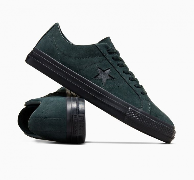 Dark Green Converse One Star Pro Women's Skate Shoes | NZ ANYCI2593