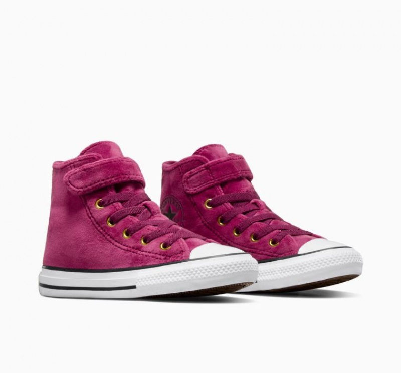 Fuchsia Converse Chuck Taylor All Star Easy On Velvet Kids' High Tops | NZ SPXCJ9634