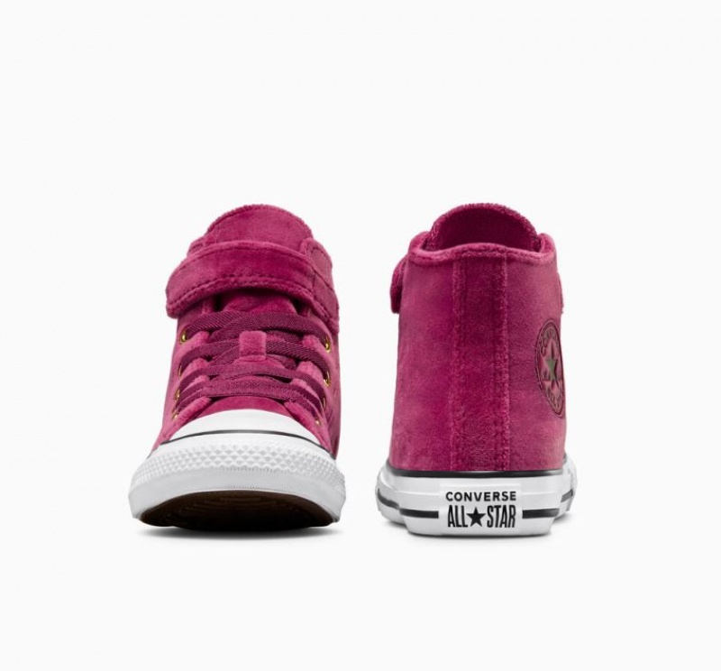 Fuchsia Converse Chuck Taylor All Star Easy On Velvet Kids' High Tops | NZ SPXCJ9634