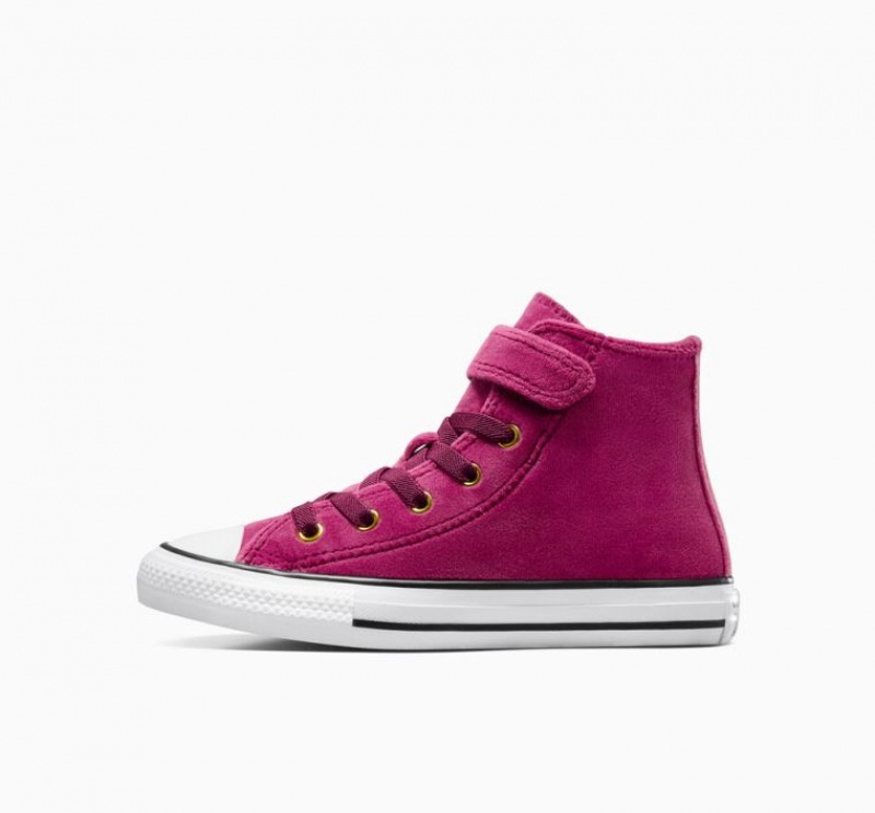 Fuchsia Converse Chuck Taylor All Star Easy On Velvet Kids' High Tops | NZ SPXCJ9634